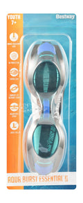Bestway Aqua Burst Essential II Multicolored Swimming Goggles for Youth