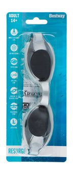 Bestway Resurge Black & Gray Swimming Goggles for Adults