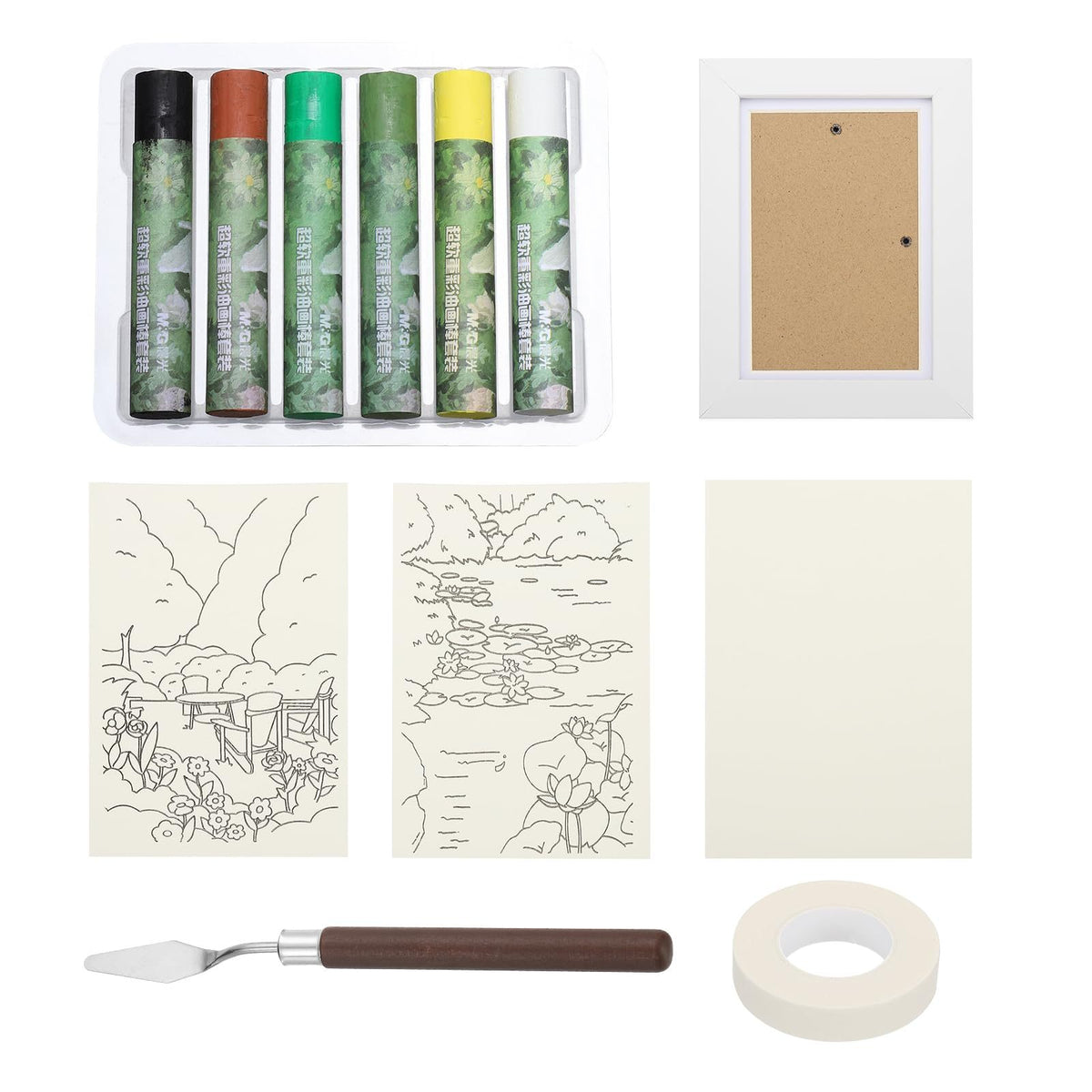 Oil Pastels Set with Tools