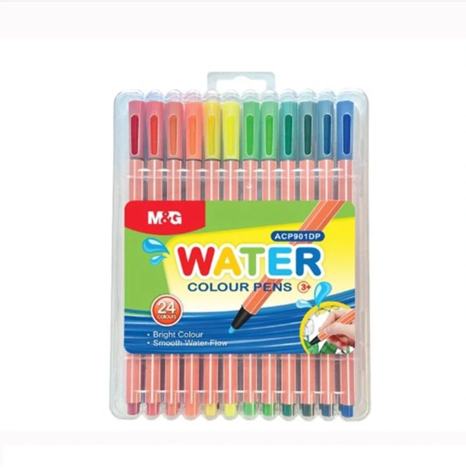 M&G Felt-Tip Markers – 24 Colors, ACP901DP