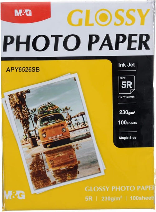 M&G Glossy Photo Paper 230 gsm, 12.7 × 17.8 cm