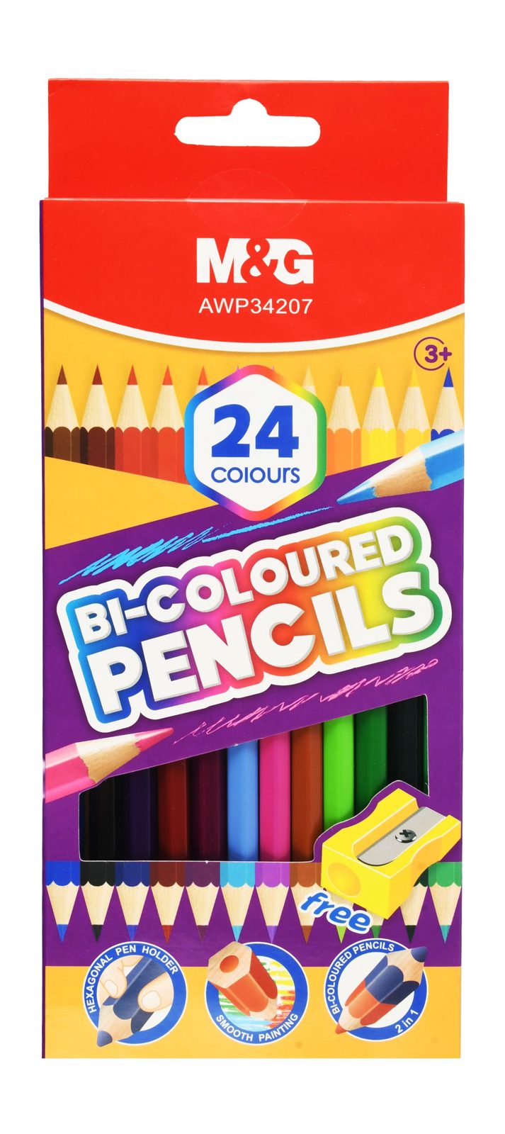 M&G Wooden Colored Pencils – 24 Colors