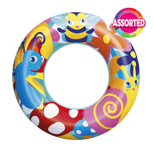 Bestway 56cm Designer Pool Ring Float – Assorted