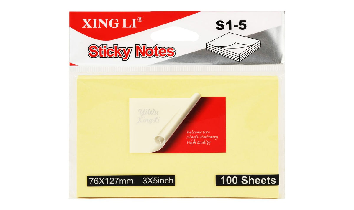 Sticky Notes 3 × 5 in – Yellow