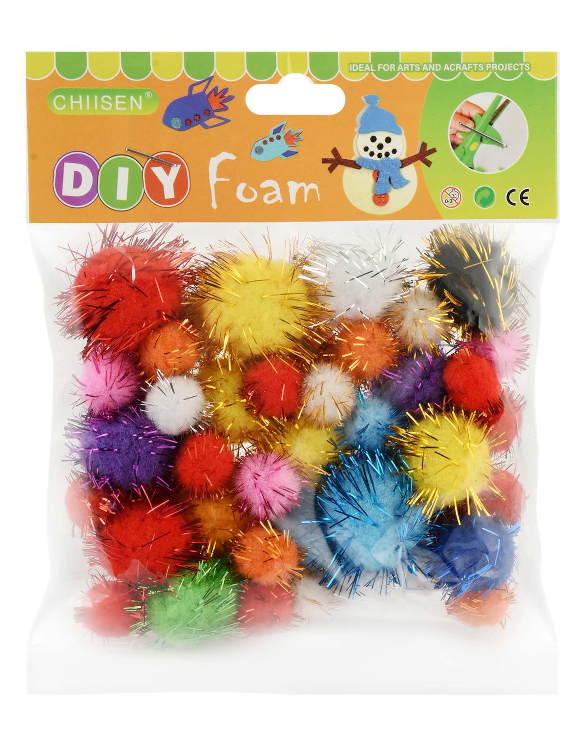 Velvet Pom-Poms Large 2.5 cm – 30 Pack