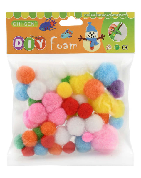 Velvet Pom-Poms Large 2.5 cm – 30 Pack