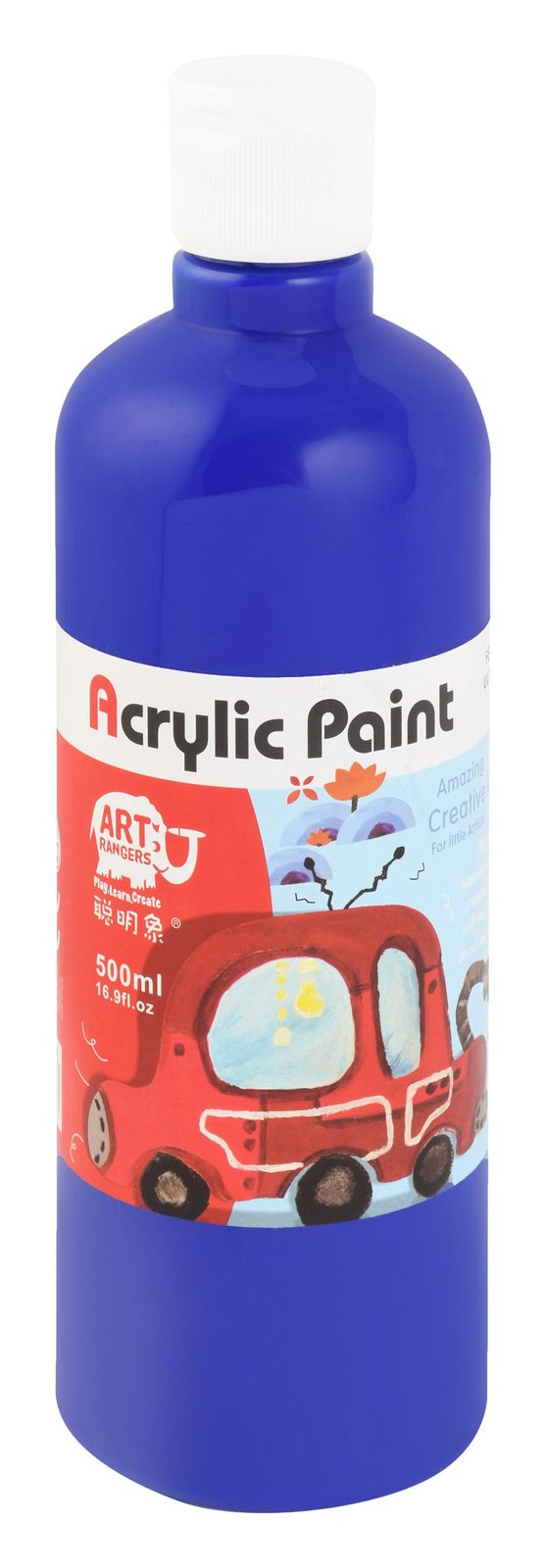 Acrylic Paint Bottle 500 ml – Black, 908