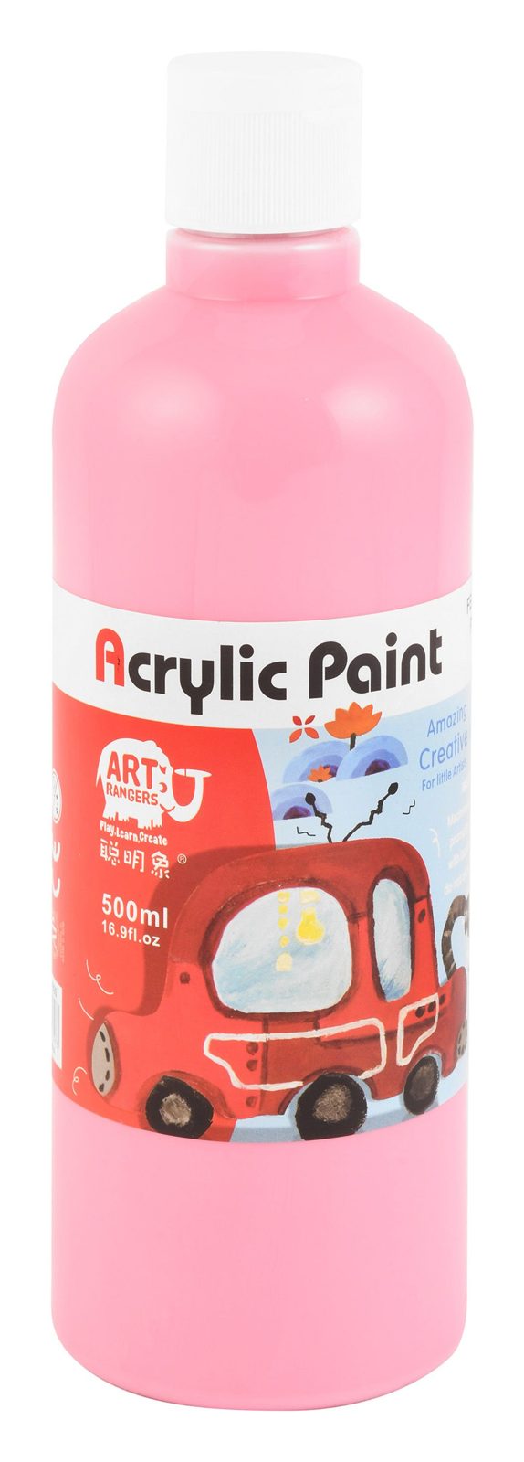 Acrylic Paint Bottle 500 ml – Black, 908