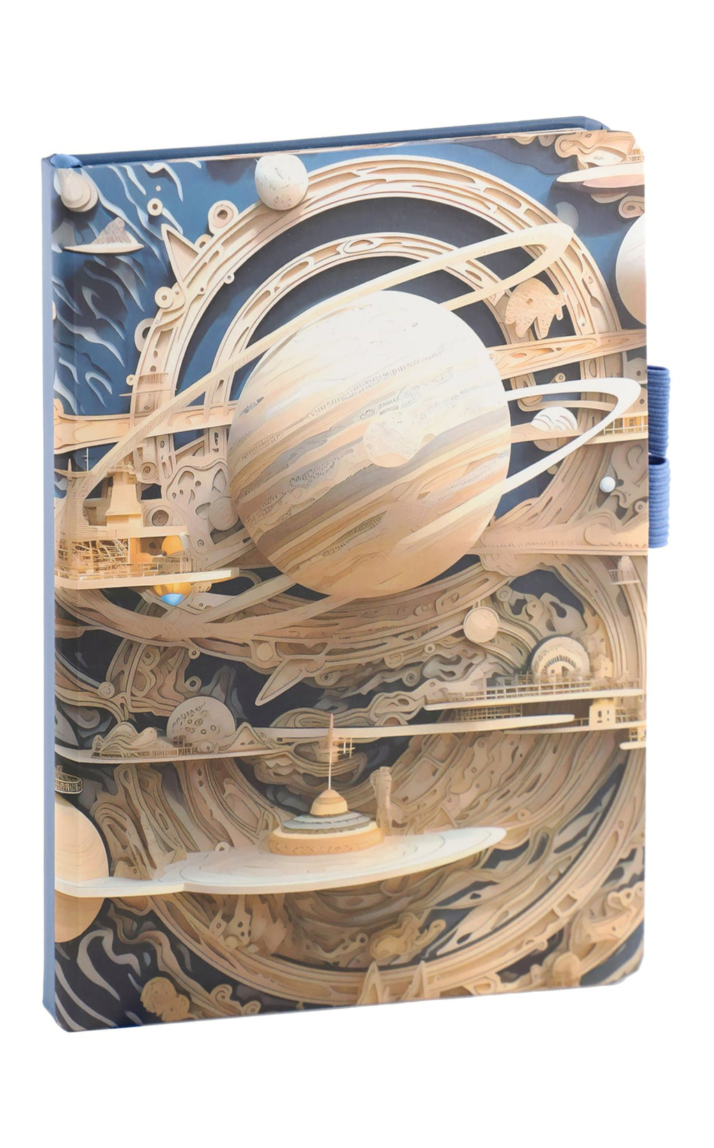 A5 Blue Planet Print Lined Notebook – 80 Sheets