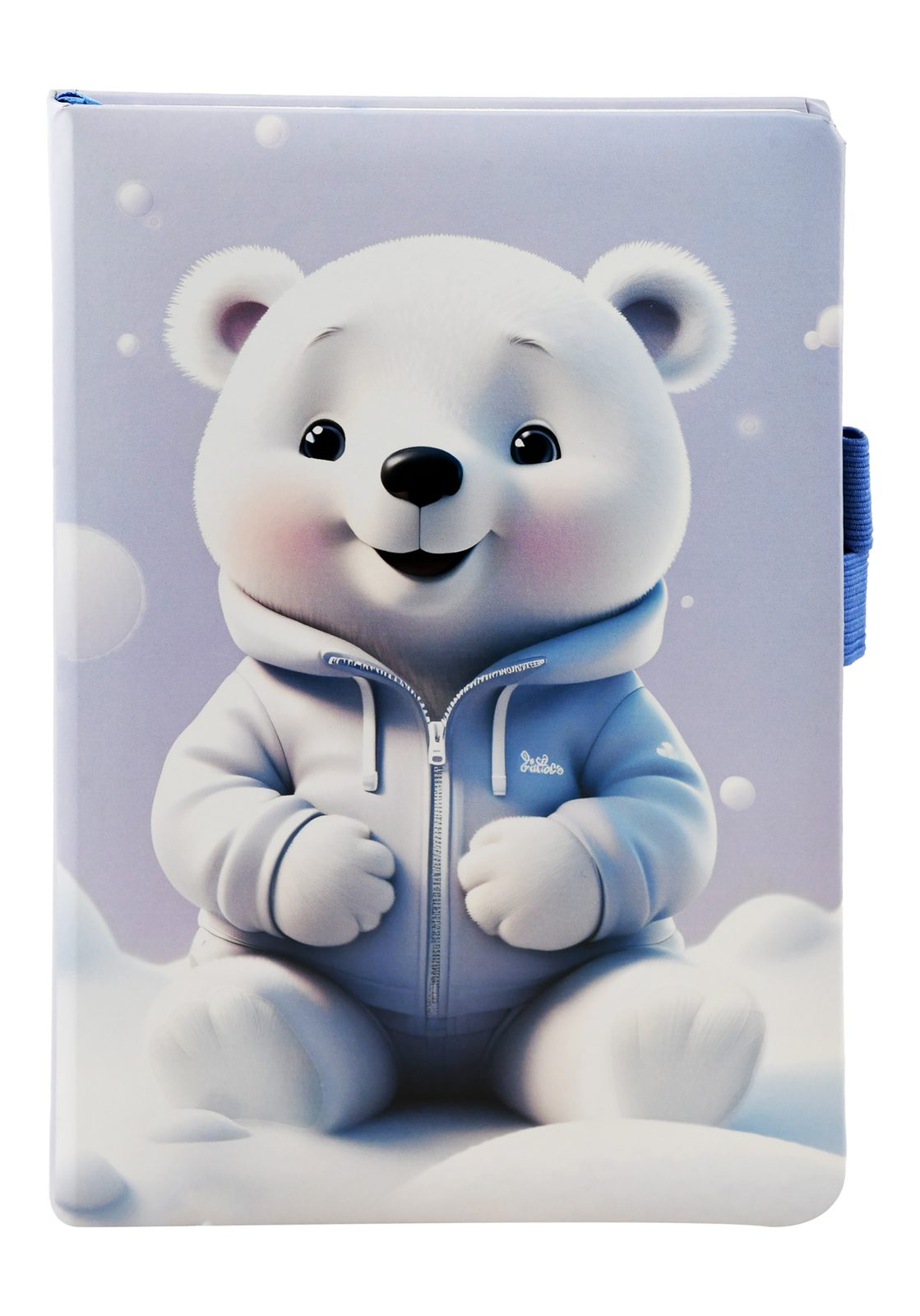 Teddy Bear Notebook with Pen Holder – 80 Sheets, Ruled