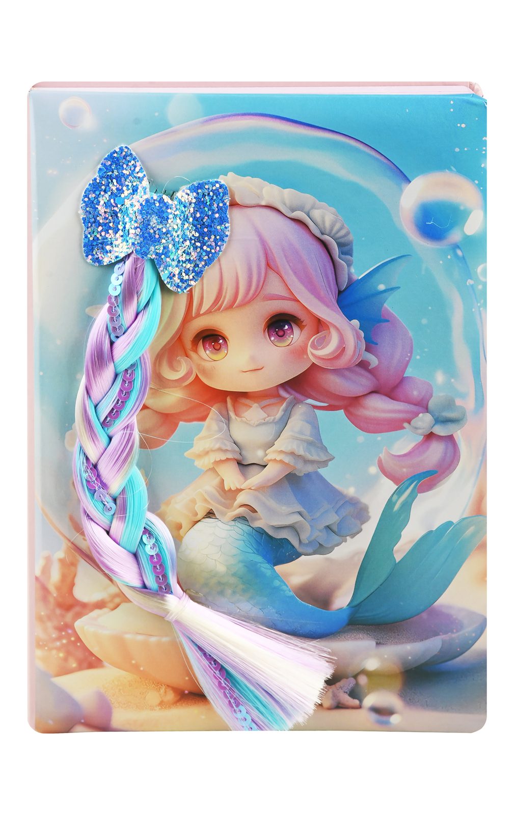 Mermaid 3D Notebook – 80 Colored Sheets