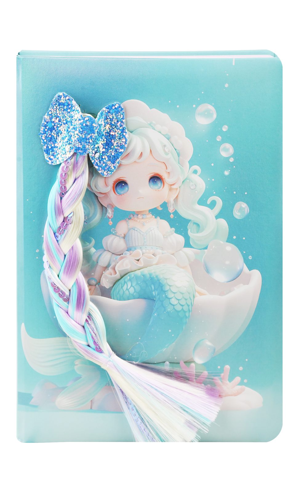 Mermaid 3D Notebook – 80 Colored Sheets