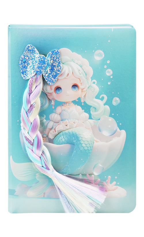 Mermaid 3D Notebook – 80 Colored Sheets