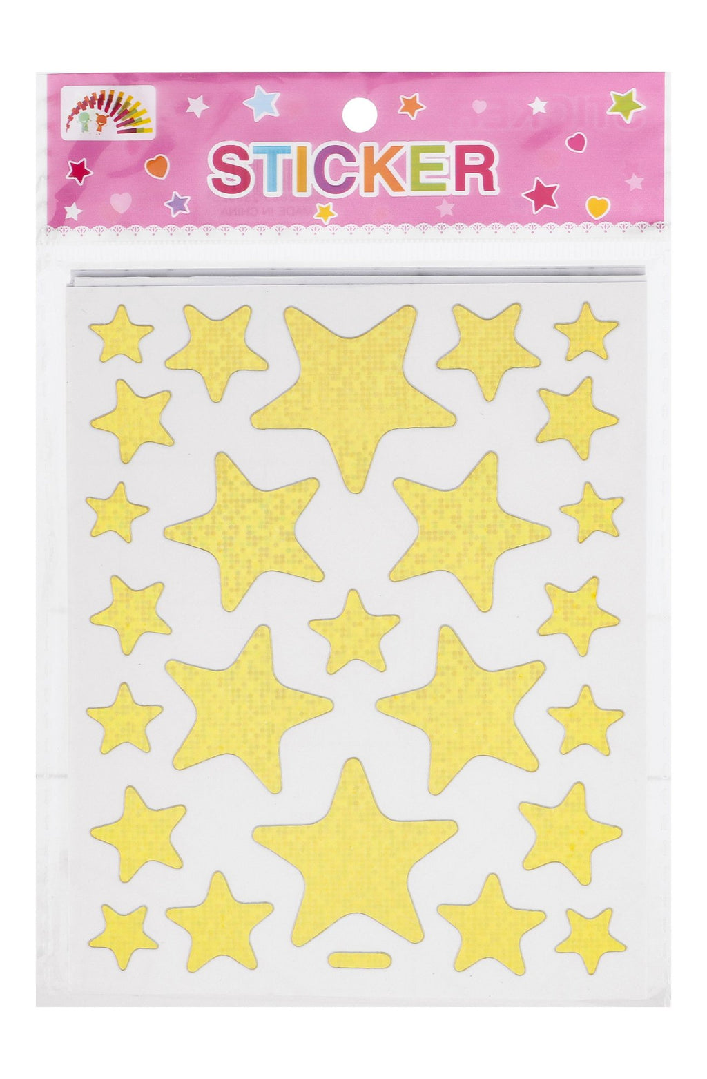 Gold Star Shaped Stickers