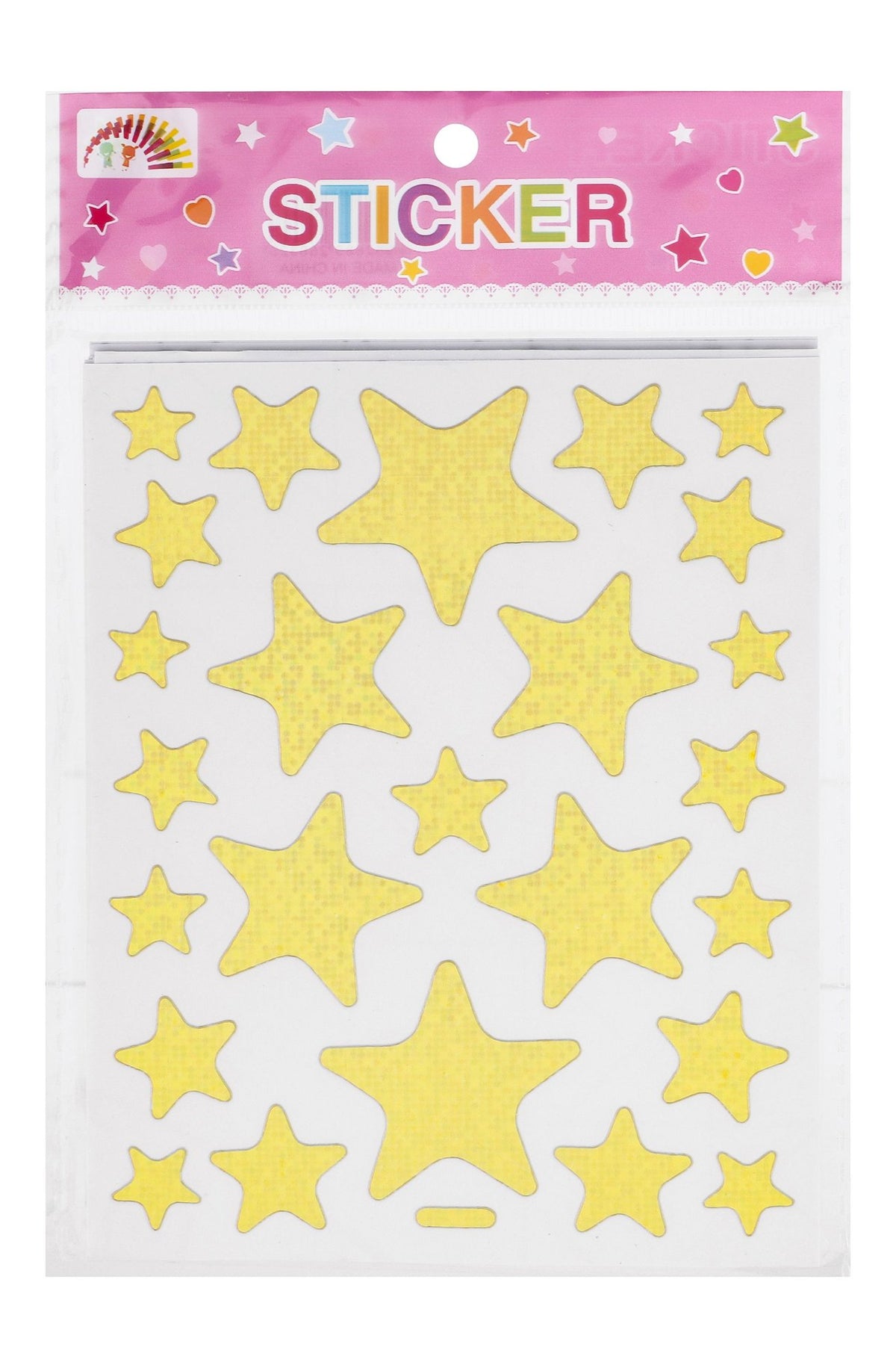 Gold Star Shaped Stickers