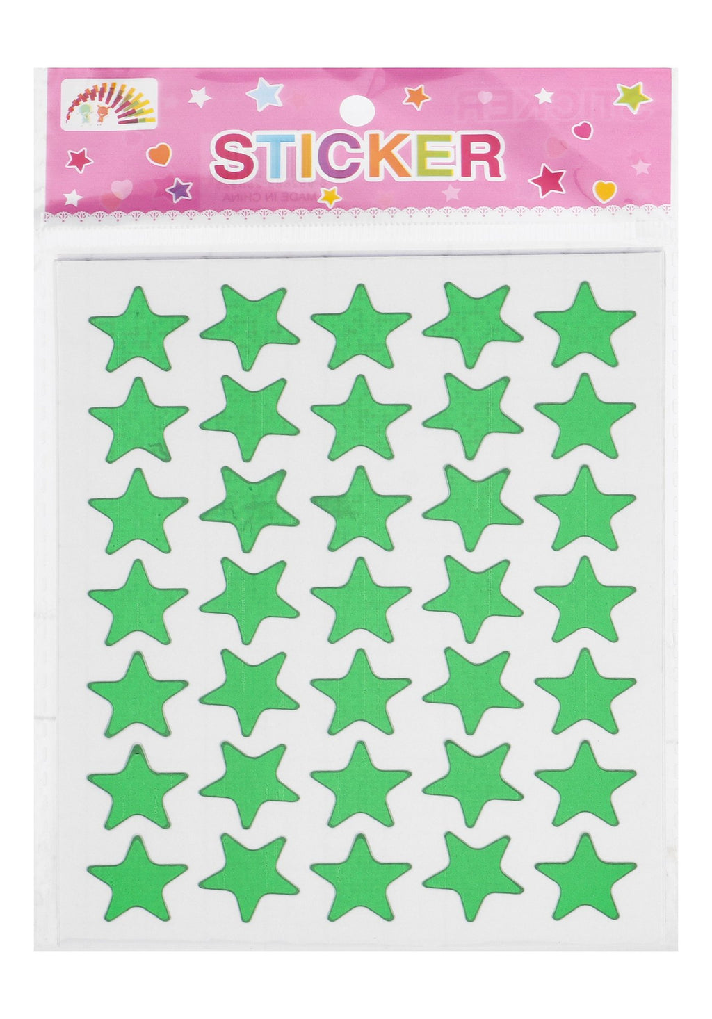 Gold Star Shaped Stickers