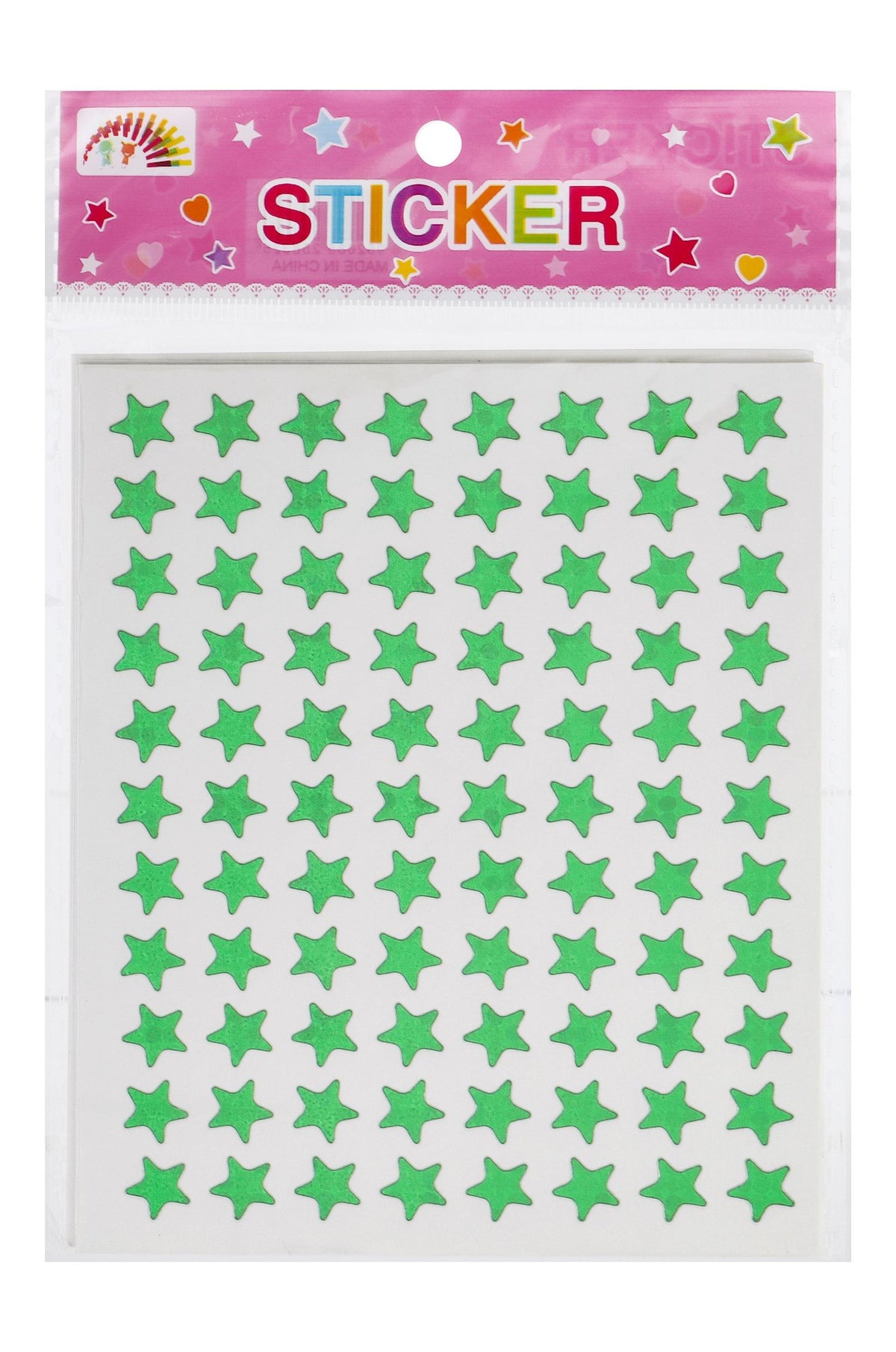 Gold Star Shaped Stickers