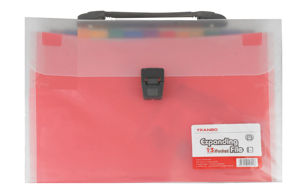 Clear Document Bag – 12 Pockets