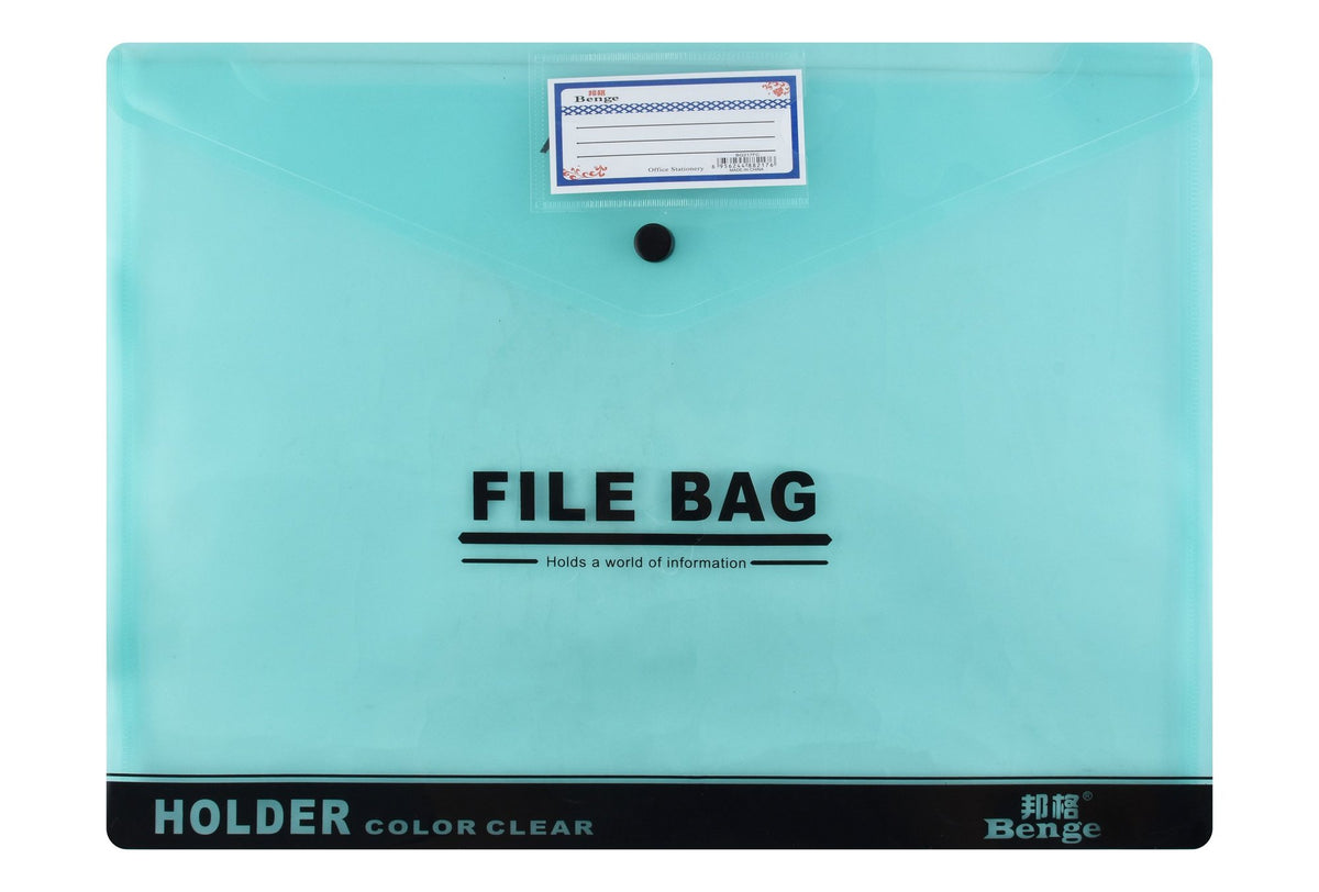 Benge Blue & Black Envelope File – 26x36cm