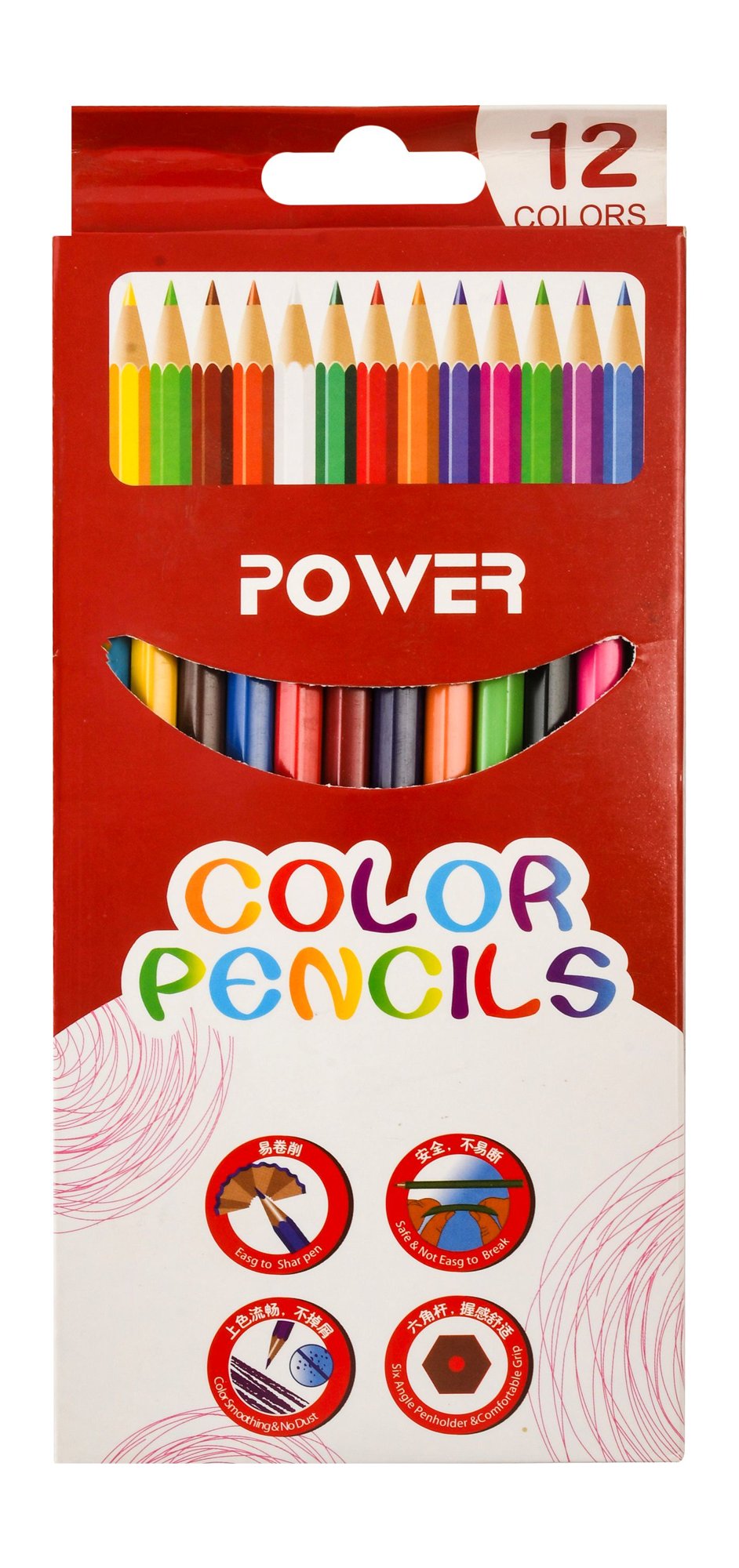 Maden Power Assorted Coloring Pencils
