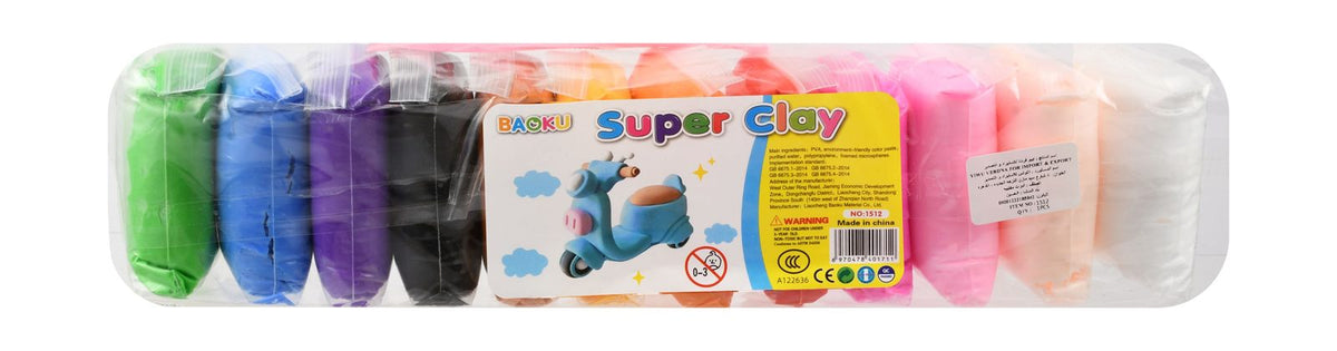 Soft Modeling Clay Pack – 12 Colors, 1112