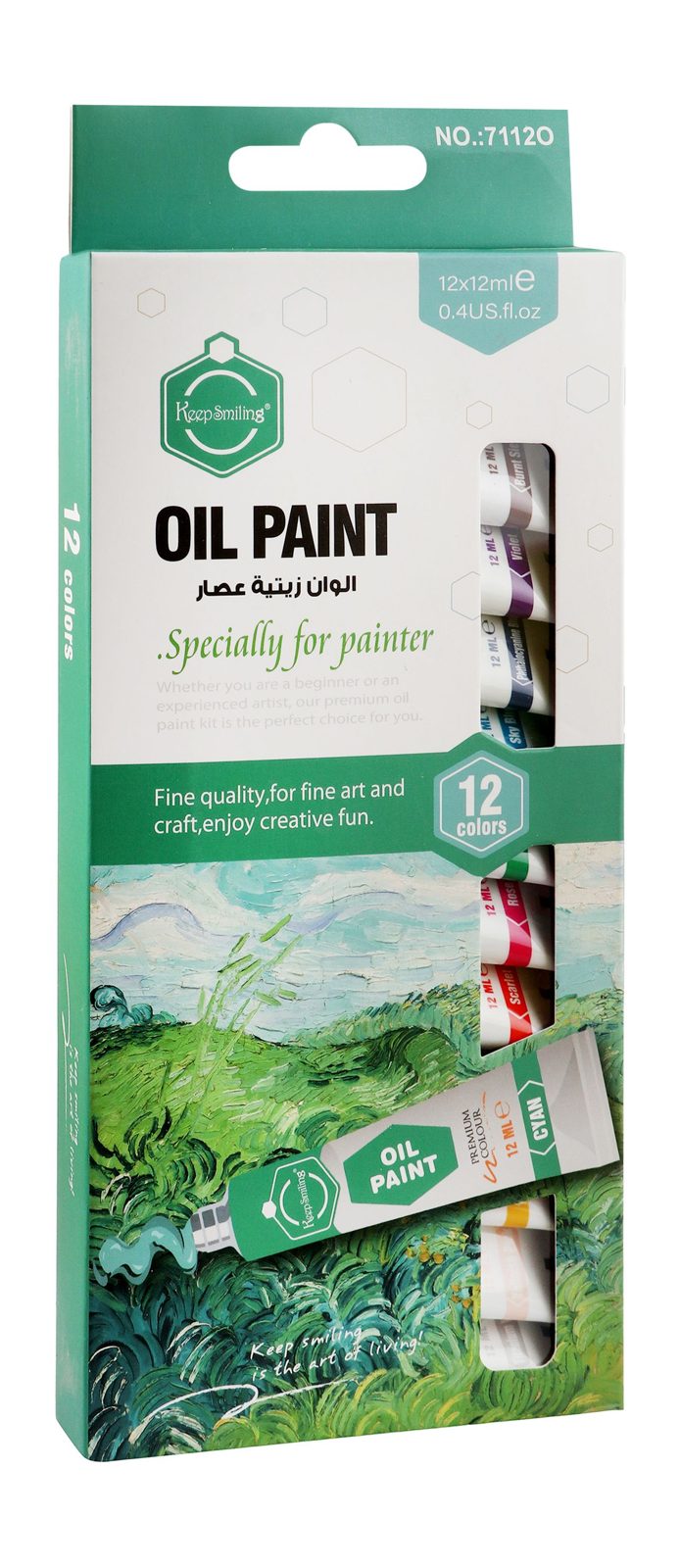 Oil Paint Set – 12 Colors, 12 ml