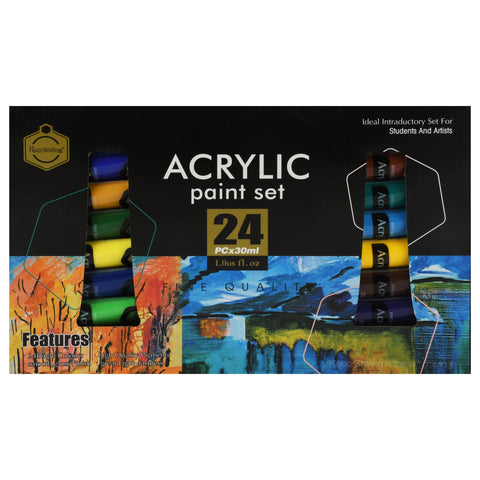 Keep Smiling Acrylic Paint Set – 24 × 30 ml