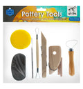Keep Smiling Pottery Tools with Wooden Handle
