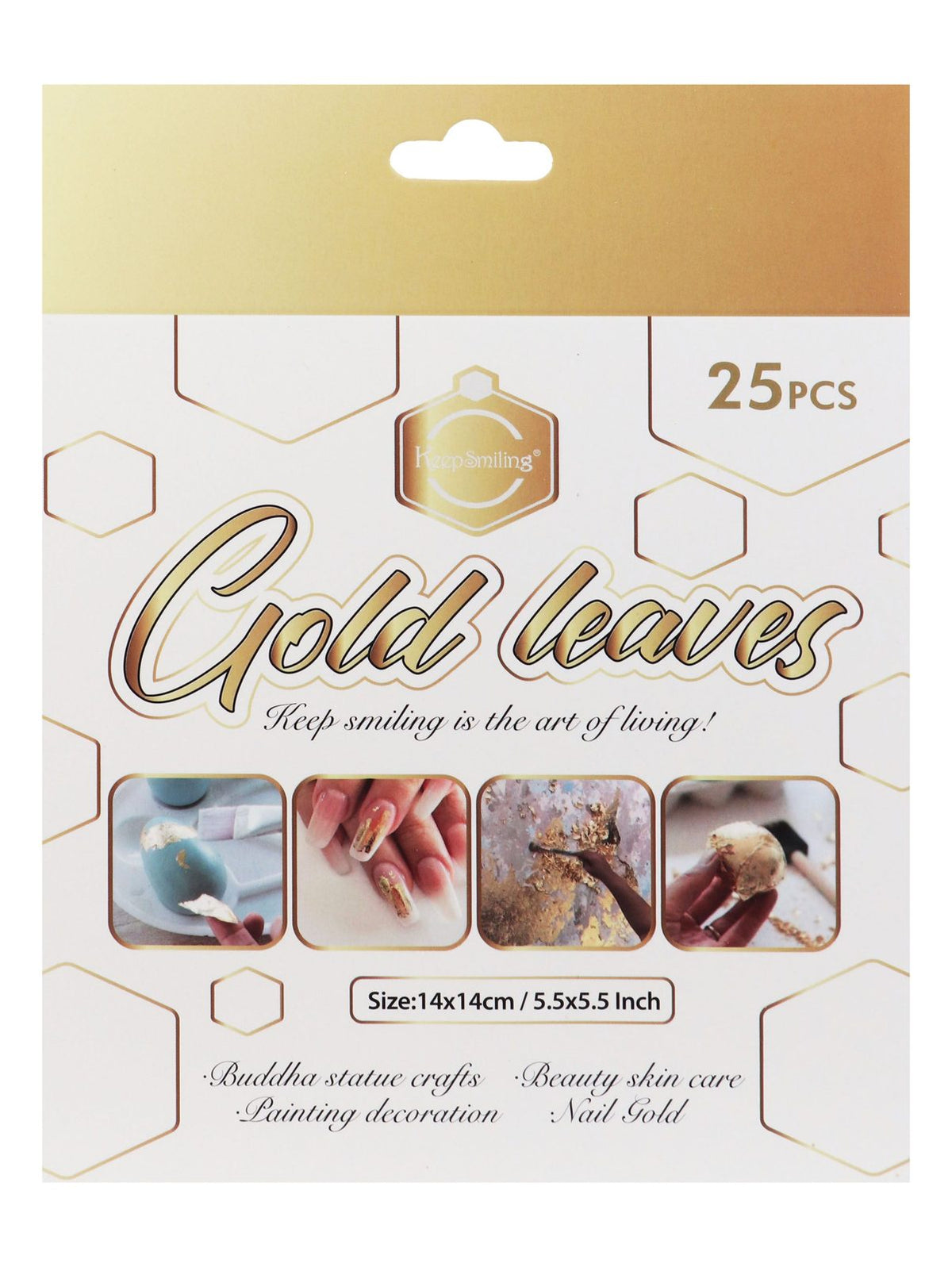 Keep Smiling Gold Paper – 25 Sheets
