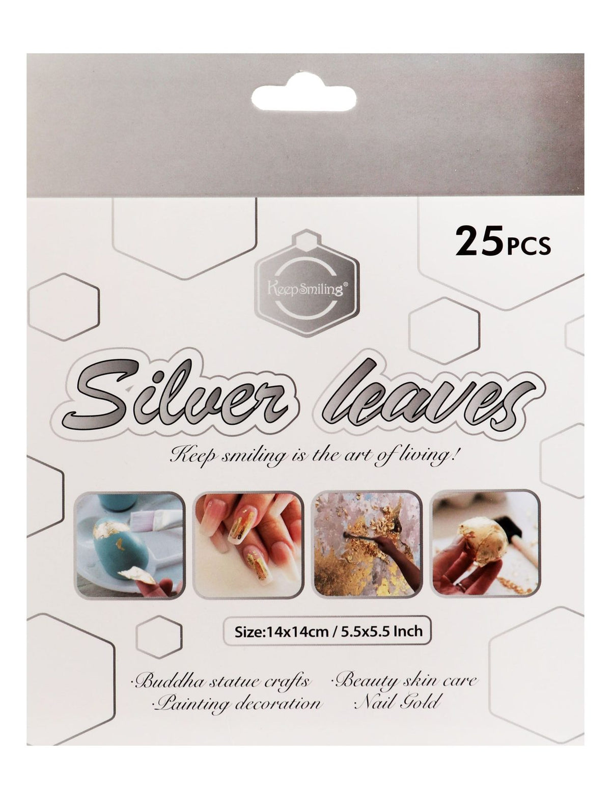 Keep Smiling Silver Paper