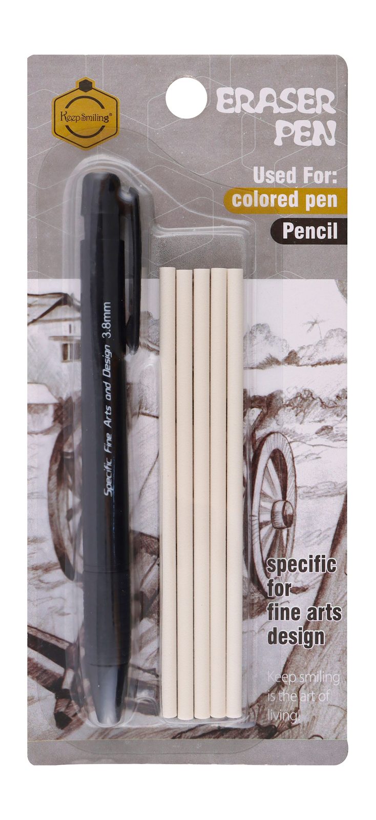 Pen-Style Eraser with Refill