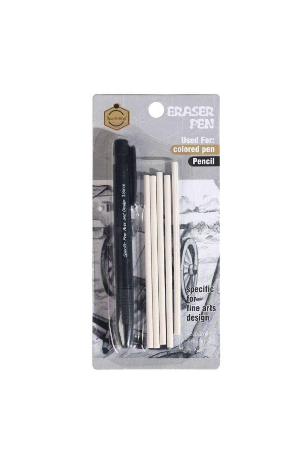 Pen-Style Eraser with Refill