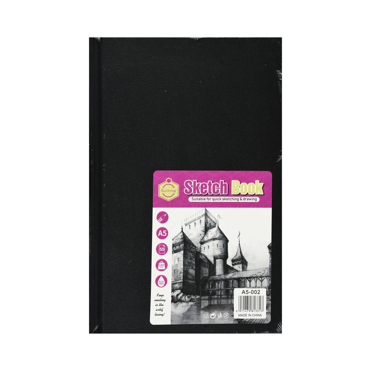 Keep Smiling Sketchbook A5 – 50 Sheets