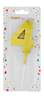 Am 2 Blue & Pink Birthday Candle No.0