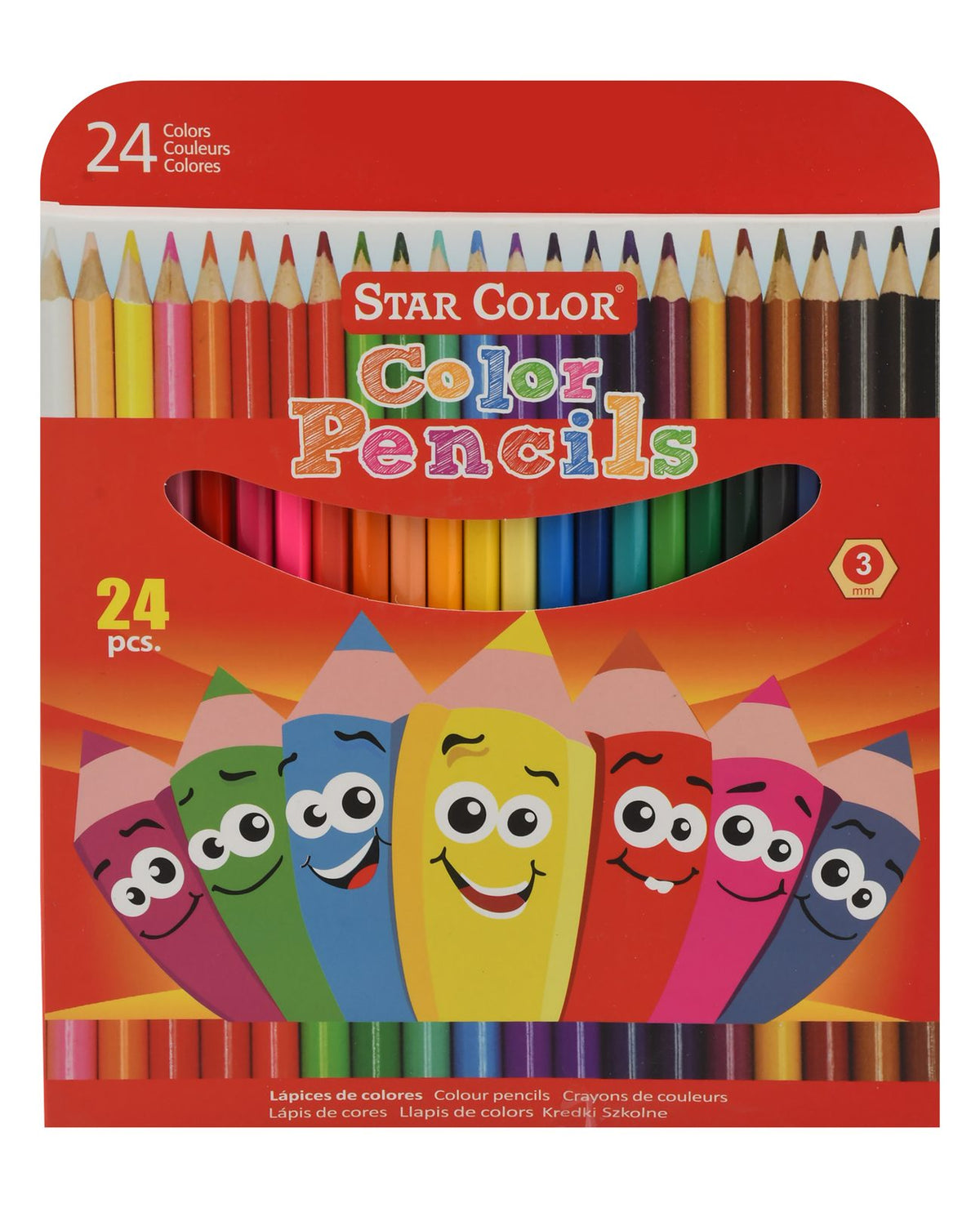 Staedtler Star Wooden Colored Pencils – 24 Colors, 80040