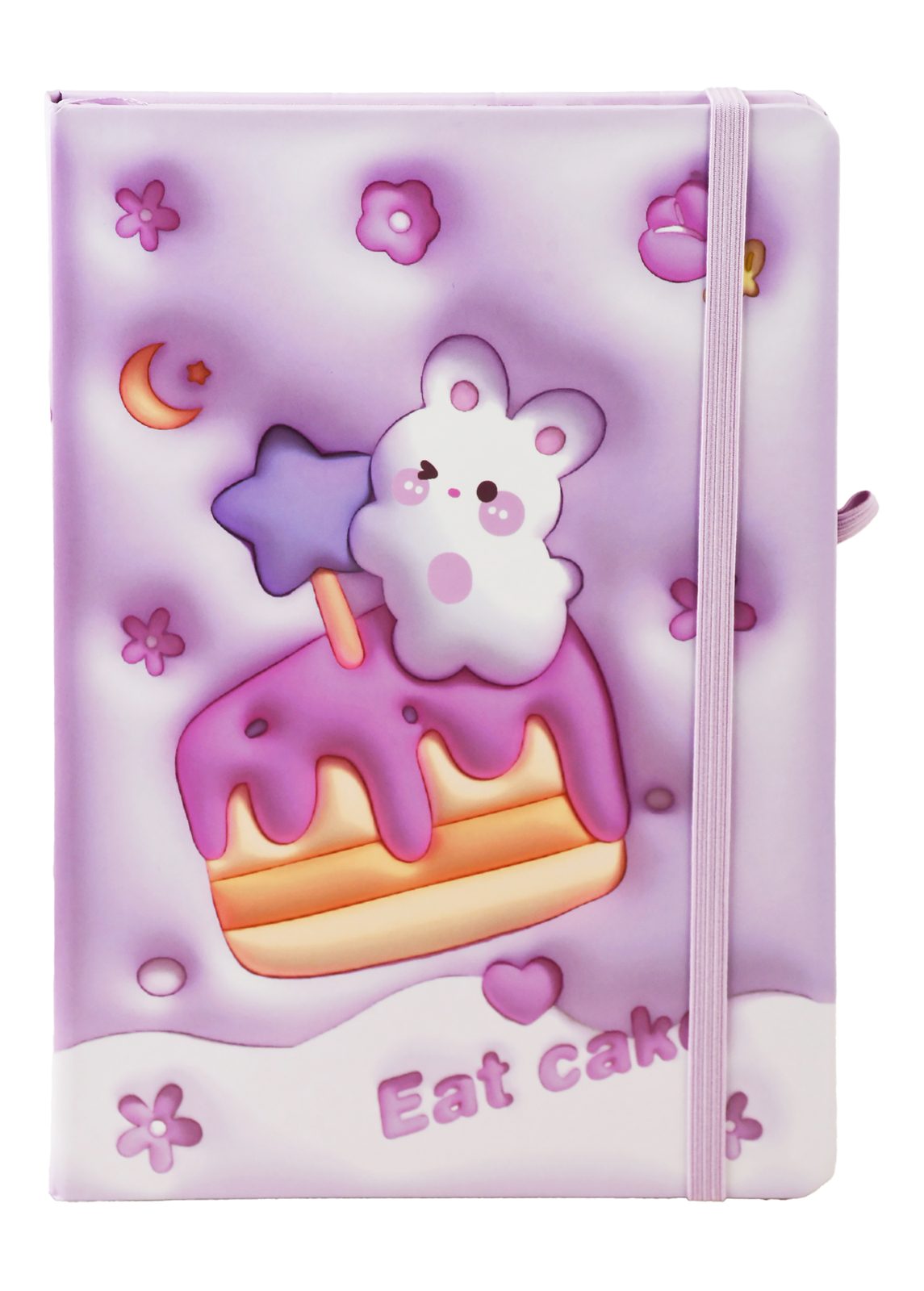 Novelty Hardcover Notebook with Pen Holder – 80 Sheets, Ruled