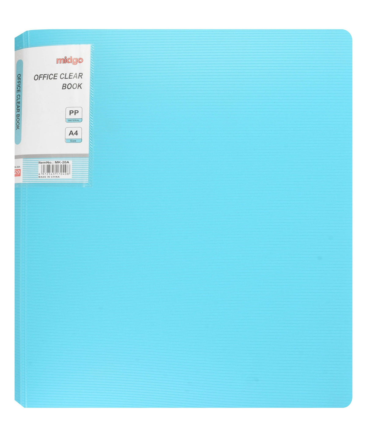 Midgo A4 Pink Clear Book