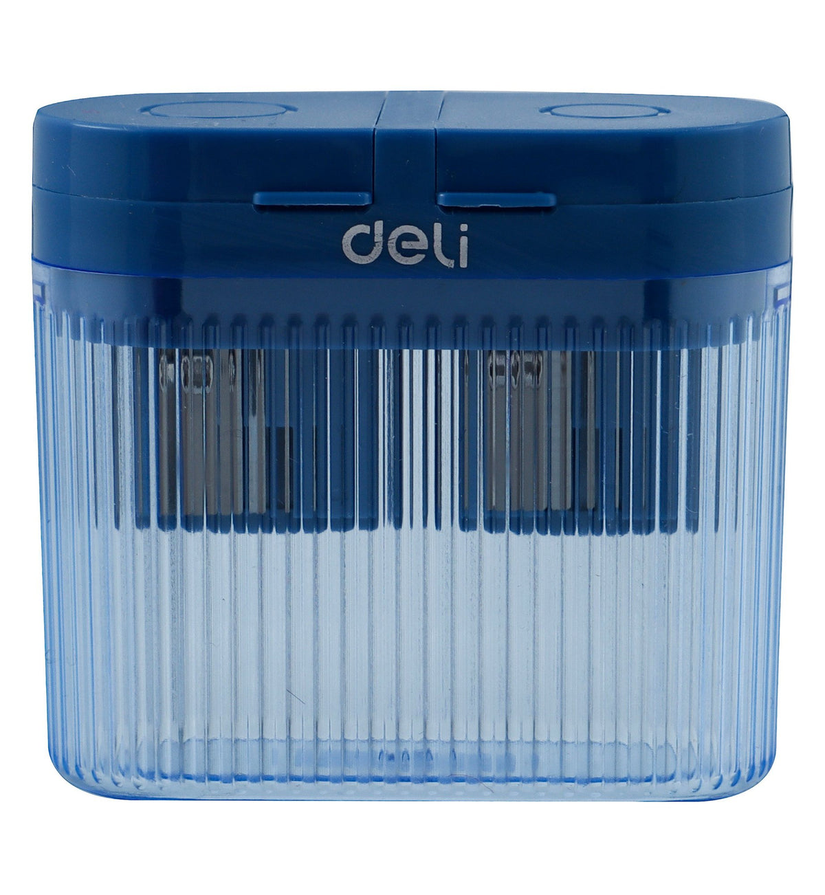 Deli Blue 2 Hole Pencil Sharpener