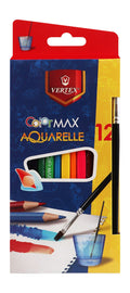 Vertex Watercolor Pencils – 12 Colors + Brush
