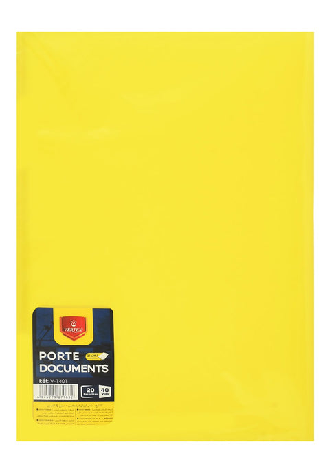 Vertex Display Book – 20 Pockets, 6 Colors