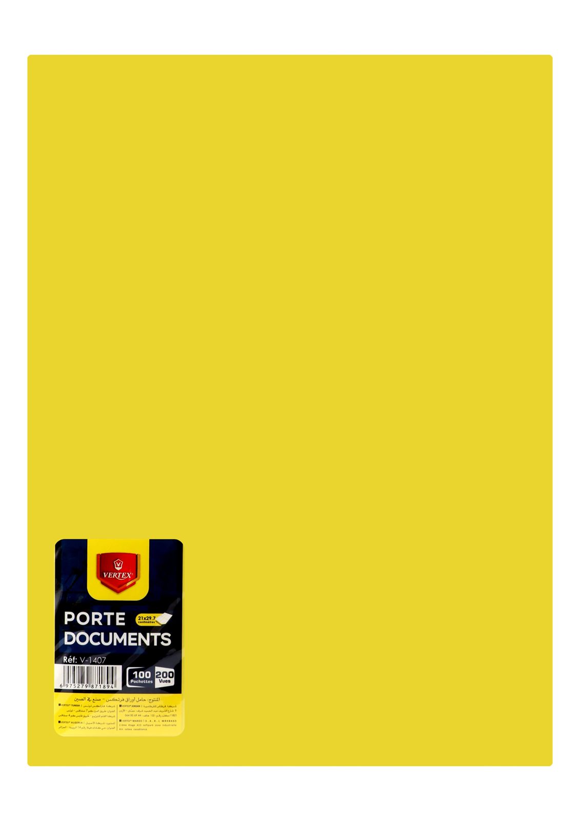 Vertex Display Book – 100 Pockets, 6 Colors, V-1407