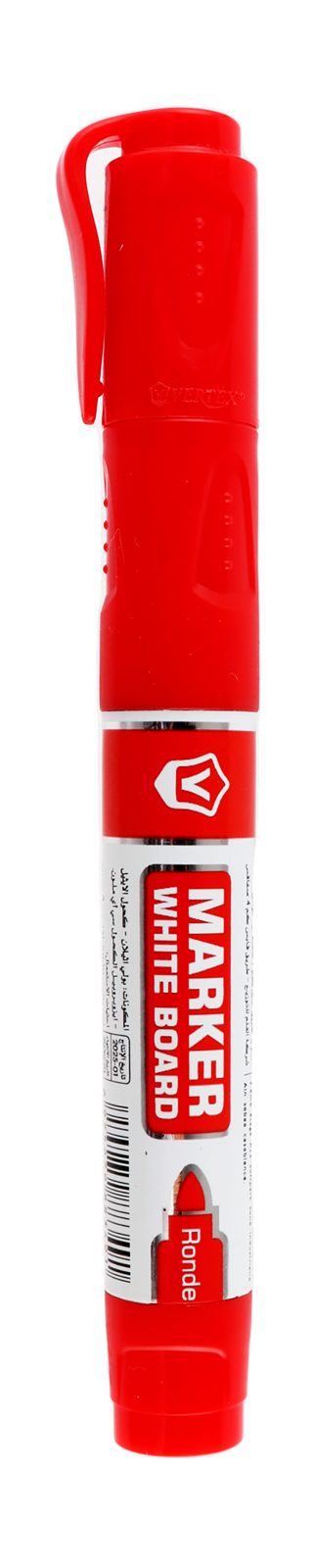 Vertex Refillable Whiteboard Marker Round Tip – Red