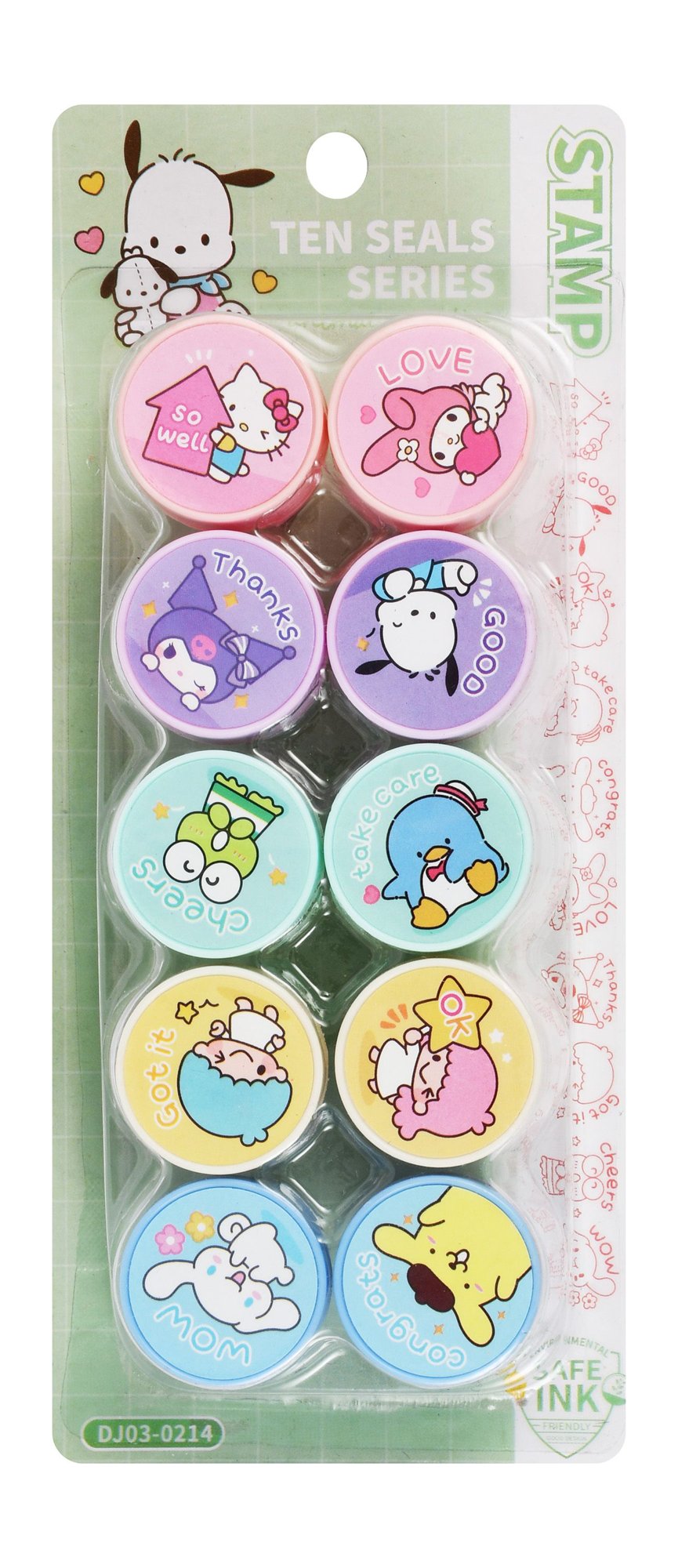 Unicorn Deer Ten Seals Series Assorted Stamps
