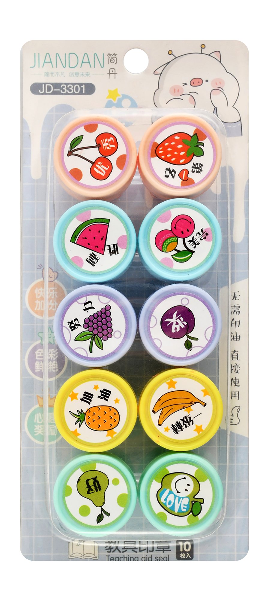Unicorn Deer Ten Seals Series Assorted Stamps