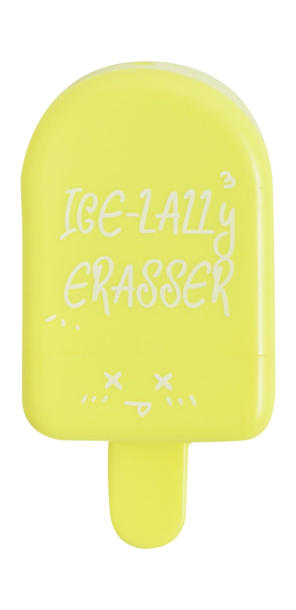 JMBY Yellow Ice Lolly Shaped Eraser