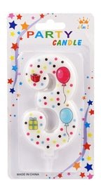 Jumbo Lux Dotted Numbers Wax Crayons / Wax with Toy