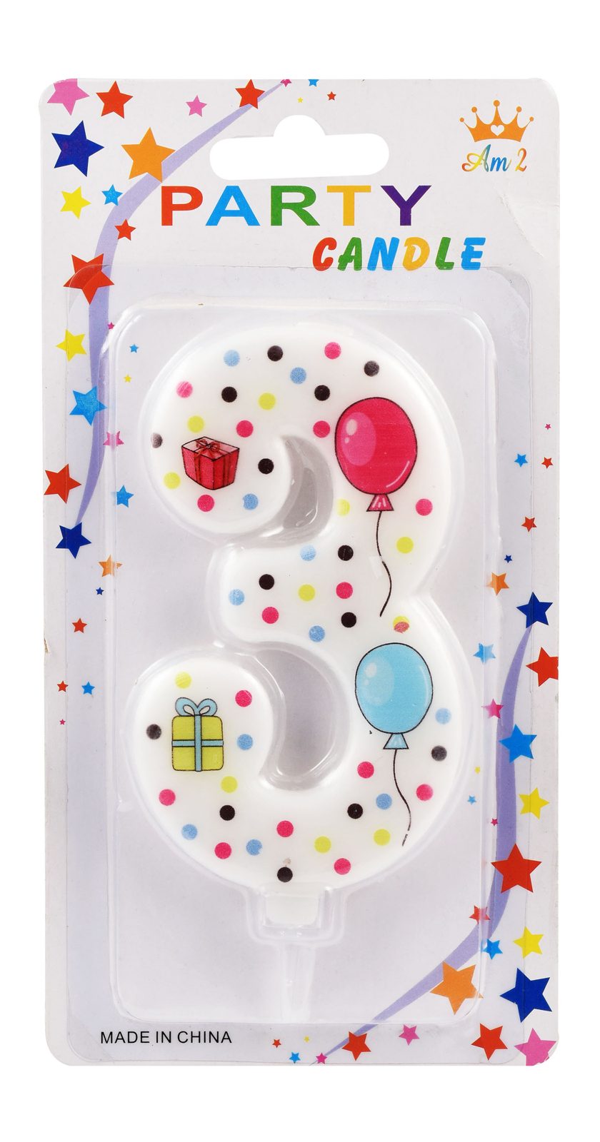 Jumbo Lux Dotted Numbers Wax Crayons / Wax with Toy