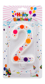Jumbo Lux Dotted Numbers Wax Crayons / Wax with Toy