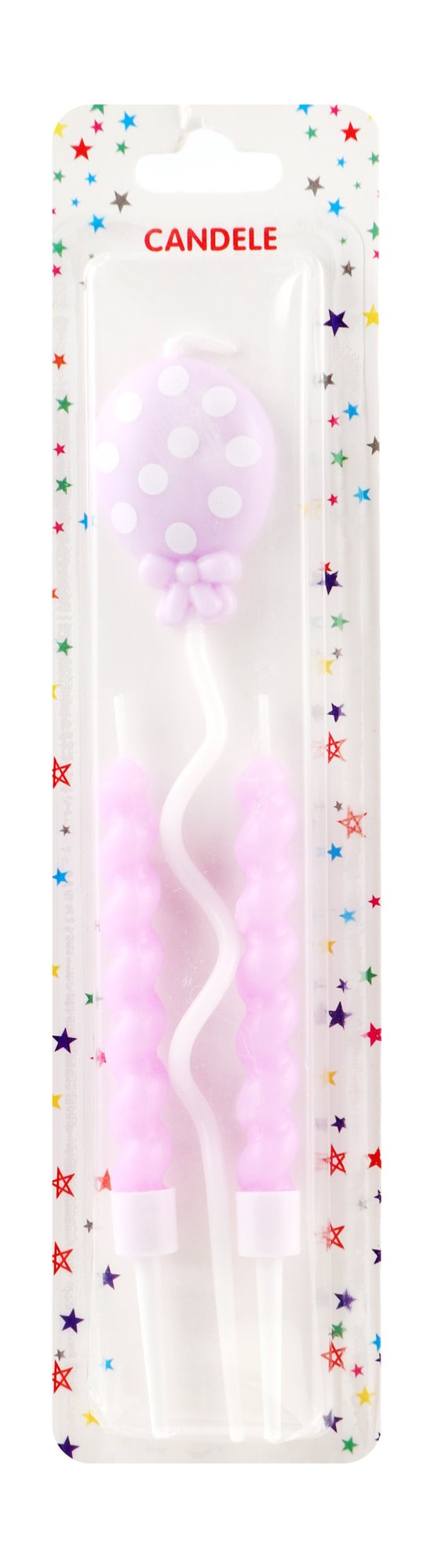 Red Balloon Shaped Birthday Candles