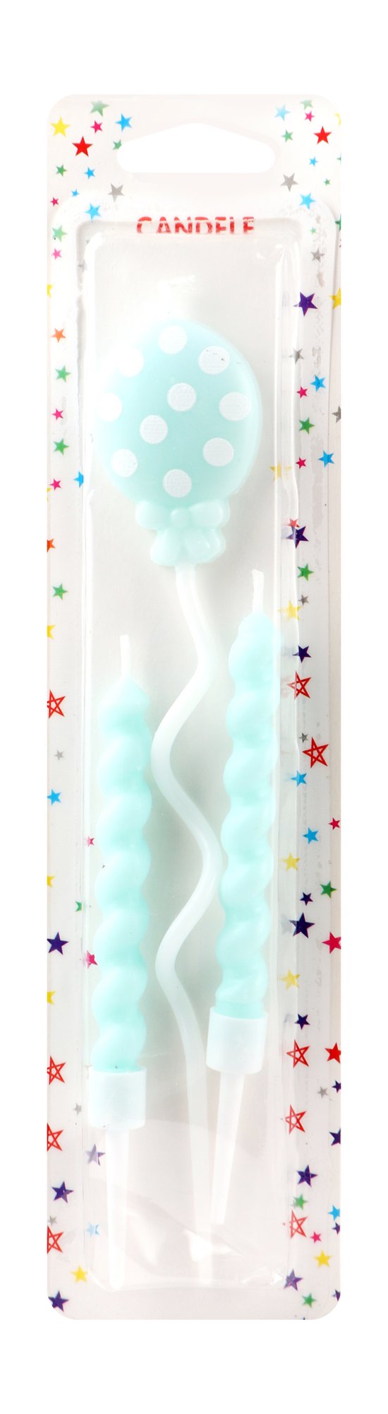 Red Balloon Shaped Birthday Candles